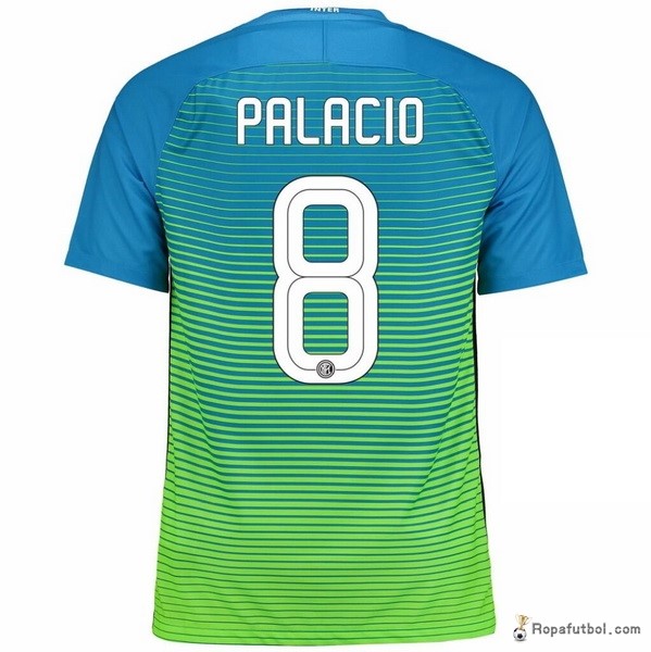 Camiseta Inter de Milán Replica Tercera Ropa Palacio 2016/17 Azul Verde